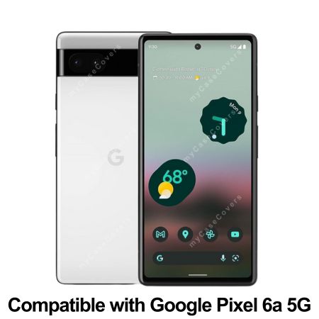 Custodia Per Google Pixel 6A In Silicone TPU Con Anello Di Supporto E Design Elegante Placcato Oro